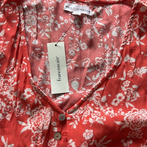 COCO & JAIMESON FLORAL WIDE LEG JUMPSUIT SIZE MEDIUM NEW WITH TAGS - Picture 2 of 3